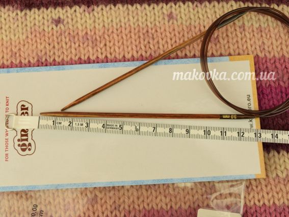 Круговые деревянные вязальные спицы Ginger KnitPro 31125 длина 120 см, 3 мм