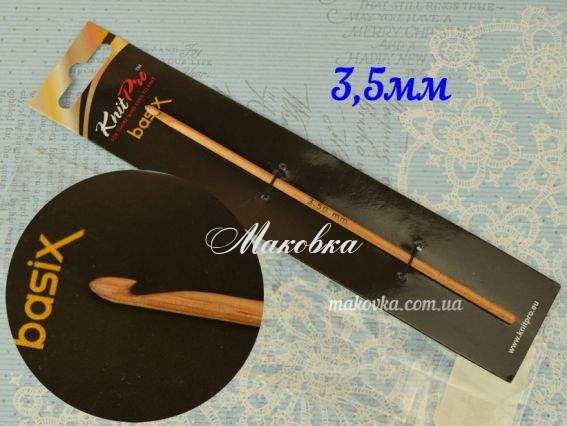 Гачок KnitPro Basix Birch Wood 35672, дерев'яний 3,5 мм Гачок KnitPro Basix Birch Wood 35672, дерев'яний 3,5 мм