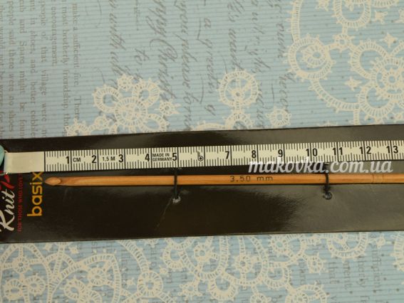 35672 Basix Birch Wood KnitPro Вязальний Гачок односторонній дерев'яний 3,5 мм