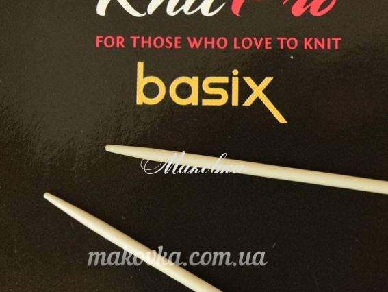 Кругові в'язальні спиці KnitPro Basix Aluminum 45361 довжина 150 см, 2 мм