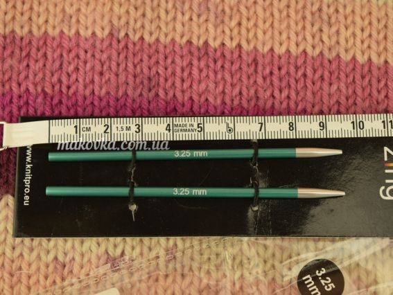 Спицы раскручивающиеся съемные металлические №3,25 мм короткие 47529 Zing KnitPro без кабеля