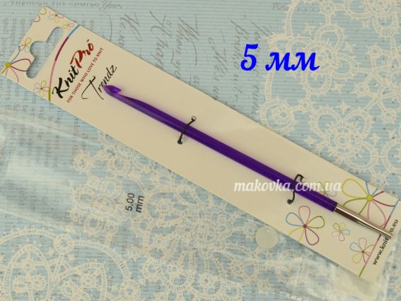 51351 Trendz KnitPro в'язальний гачок односторонній туніський знімний акриловий 5мм