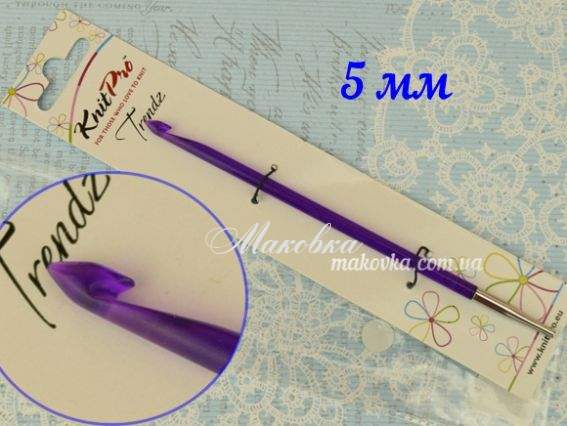 Гачок знімний KnitPro Tendz 51351, акриловий туніський 5 мм