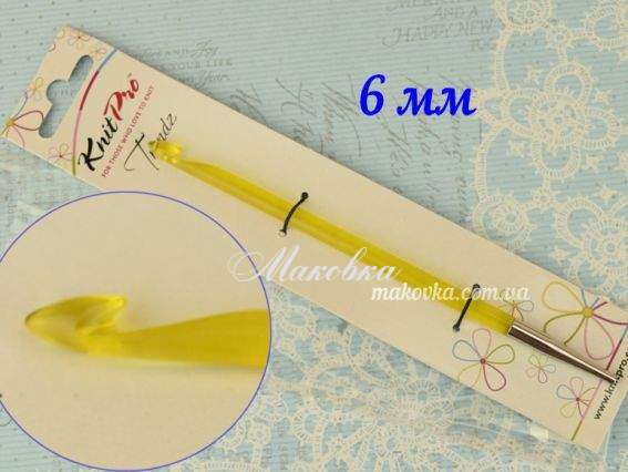 Гачок знімний KnitPro Tendz 51353, акриловий туніський 6 мм