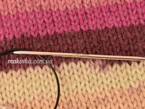 12151 Nova Cubics KnitPro спиці кубічні кругові металеві металеві короткі 40см №2,5 мм