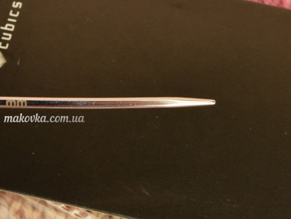 12151 Nova Cubics KnitPro спиці кубічні кругові металеві металеві короткі 40см №2,5 мм