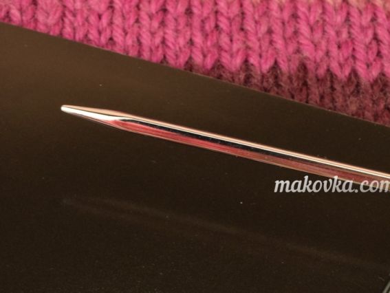 12155 Nova Cubics KnitPro спиці кубічні кругові металеві короткі 40см №3,5 мм кубічні кругові металеві короткі 40см 