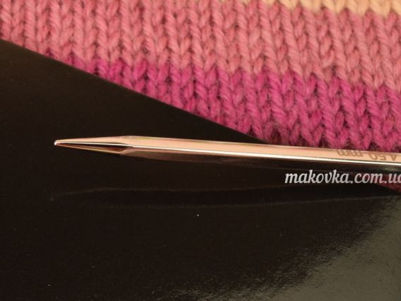 12198 Nova Cubics KnitPro спиці кубічні кругові металеві короткі 80см №4,5 мм