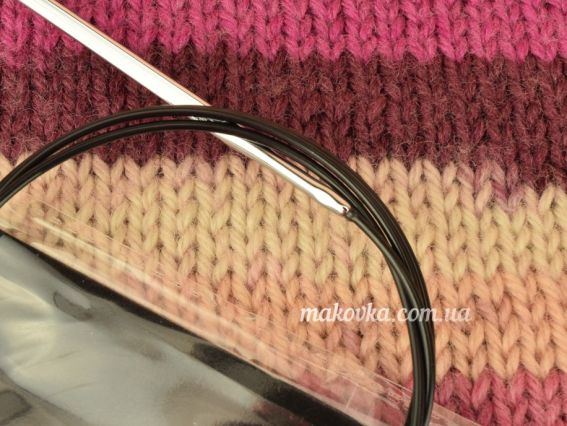 12218 Спиці кубічні кругові Nova Cubics KnitPro металеві 100 см 4.5 мм