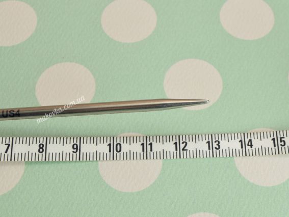 Кругові в'язальні спиці KnitPro Mindful 36097  розмір 3,5мм сталеві, довжина 80 см