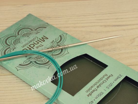 Круговые вязальные спицы KnitPro Mindful 36113 размер 2,5 мм стальные, длина 100 см