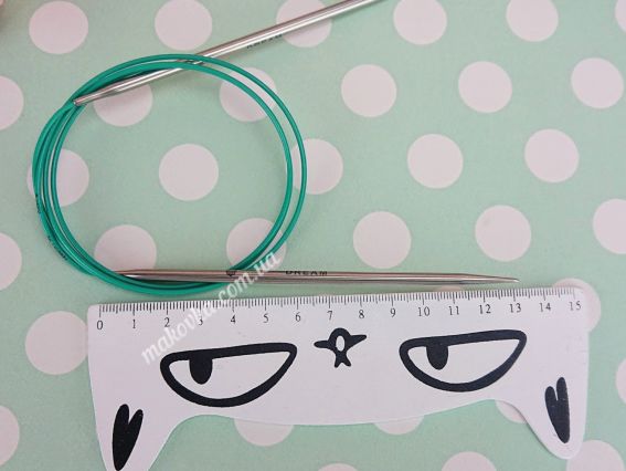 Кругові в'язальні спиці KnitPro Mindful 36119 розмір 4мм сталеві, довжина 100 см