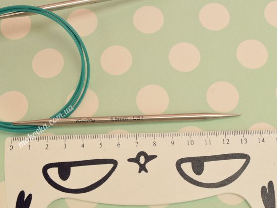 Круговые вязальные спицы KnitPro Mindful 36120 размер 4.5 мм стальные, длина 100 см