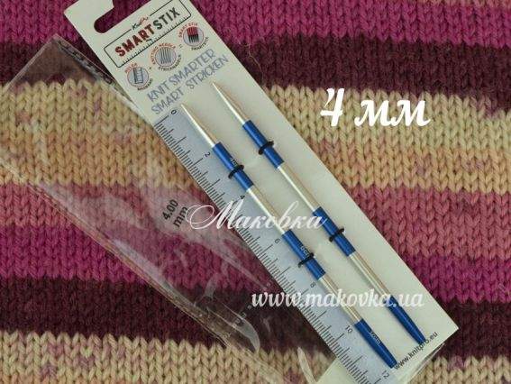 Спицы съемные 4 мм SmartStix KnitPro 42125 синие