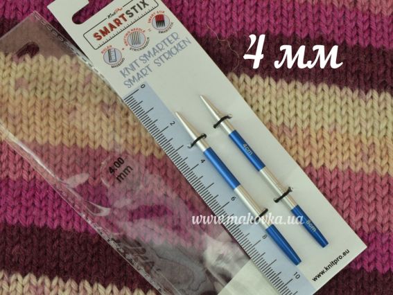 Спицы съемные КОРОТКИЕ 4мм SmartStix KnitPro 42145 синие Спицы съемные КОРОТКИЕ 4мм SmartStix KnitPro 42145 синие