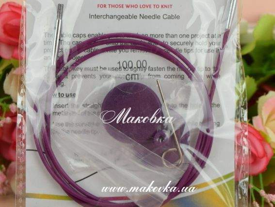 Кабель для создания круговых спиц длинной 100 см KnitPro 10503 Кабель для создания круговых спиц длинной 100 см KnitPro 10503