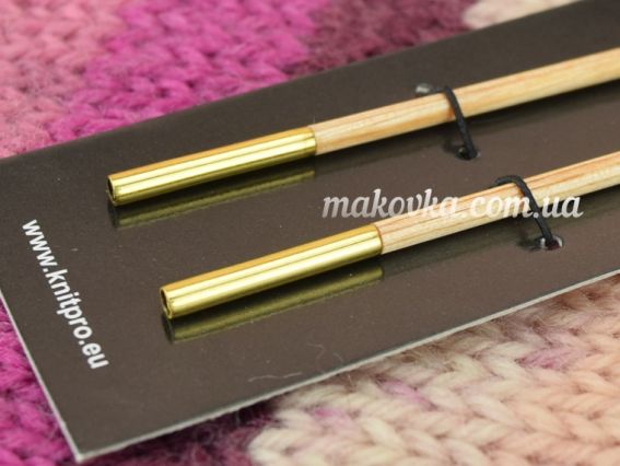 Знімні спиці, дерев'яні, що розкручуються 35631 Basix Birch Wood KnitPro, довжина 11,6мм, 3 мм