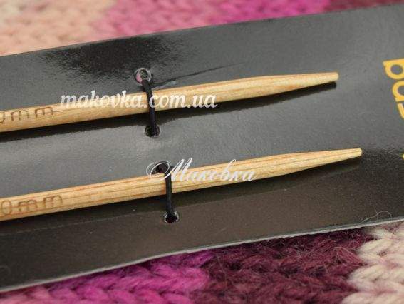 Знімні спиці, дерев'яні, що розкручуються 35631 Basix Birch Wood KnitPro, довжина 11,6мм, 3 мм