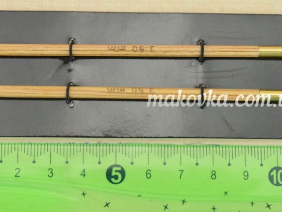 Спиці знімні дерев'яні, що розкручуються 35633 Basix Birch Wood KnitPro, довжина 11,6мм, 3,5 мм