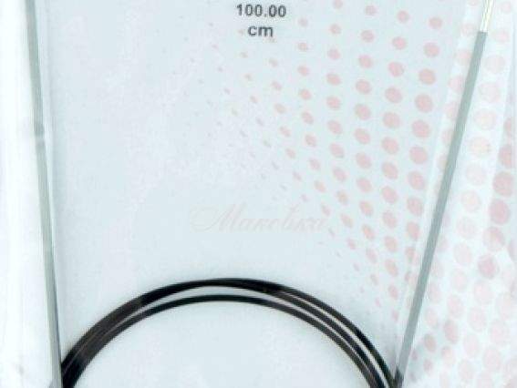 Спицы Karbonz KnitPro 2,0 мм длина 100 см, круговые, карбон 41201 Спицы Karbonz KnitPro 2,0 мм длина 100 см, круговые, карбон 41201