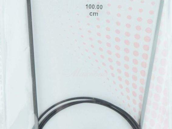 Спицы Karbonz KnitPro 2,5 мм длина 100 см, круговые, карбон 41203 Спицы Karbonz KnitPro 2,5 мм длина 100 см, круговые, карбон 41203