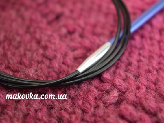 Круговые вязальные спицы с кабелем Zing KnitPro 47160 длина 100 см, 4,5 мм