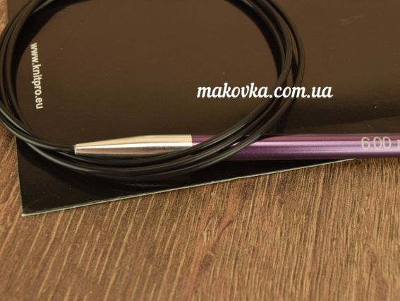 Круговые вязальные спицы Zing KnitPro 47163 длина 100 см, 6мм