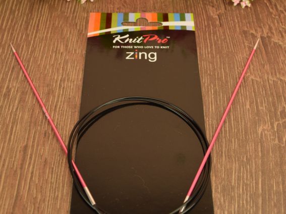 Круговые вязальные спицы Zing KnitPro 47121 длина 80 см, 2,0 мм
