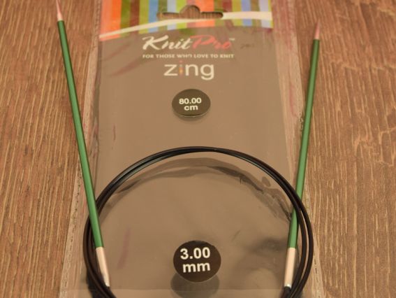 Кругові спиці Zing KnitPro 47125 довжина 80 см, 3,0 мм