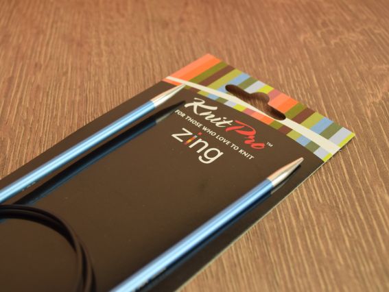 Круговые вязальные спицы Zing KnitPro 47129 длина 80 см, 4,0 мм