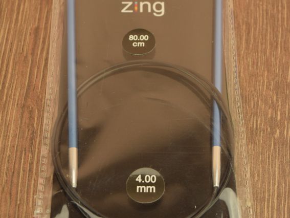 Кругові спиці Zing KnitPro 47129 довжина 80 см, 4,0 мм