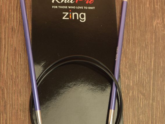 Спицы круговые Zing KnitPro 47130 длина 80 см, 4,5 мм Спицы круговые Zing KnitPro 47130 длина 80 см, 4,5 мм