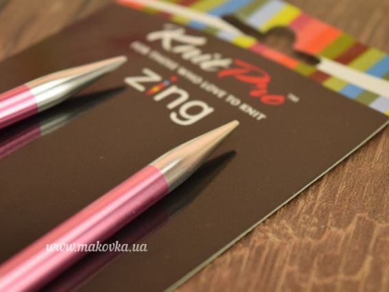 Кругові в'язальні спиці Zing KnitPro 47134 довжина 80 см, 6.5 мм