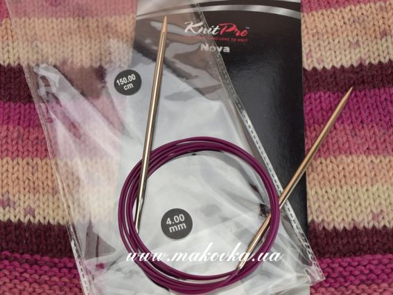 Спицы KnitPro Nova 11382 круговые 4,0 мм никелированные, 150 см Спицы KnitPro Nova 11382 круговые 4,0 мм никелированные, 150 см