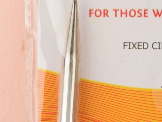 Короткие круговые вязальные спицы KnitPro 10356 размер 5,5 мм никелированные, длина 40 см