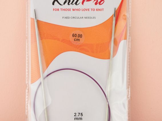 Спицы KnitPro 10316 круговые 2,75 мм никелированные, 60 см Спицы KnitPro 10316 круговые 2,75 мм никелированные, 60 см