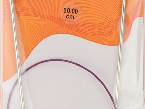 Вязальные спицы KnitPro 10316 круговые 3,25 мм никелированные, длина 60 см 