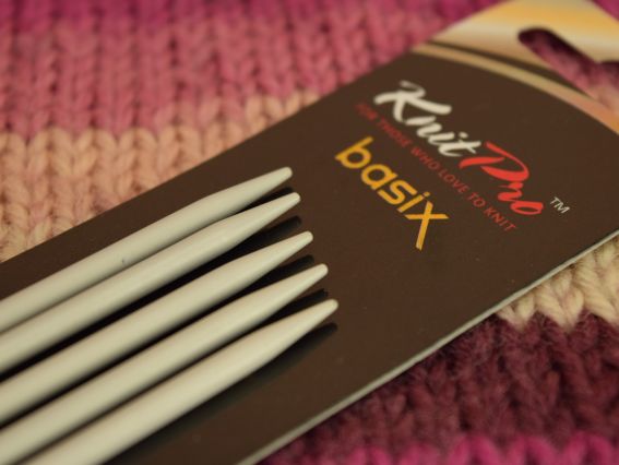 Спицы носочные Basix Aluminium DPNs KnitPro 45114 длина 20см, 5 шт, №3,5 мм