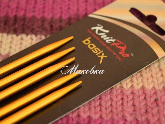 Спиці шкарпеткові Basix Aluminium DPNs KnitPro 45115 довжина 20см, 5 шт, №4 мм Спиці шкарпеткові Basix Aluminium DPNs KnitPro 45115 довжина 20см, 5 шт, №4 мм