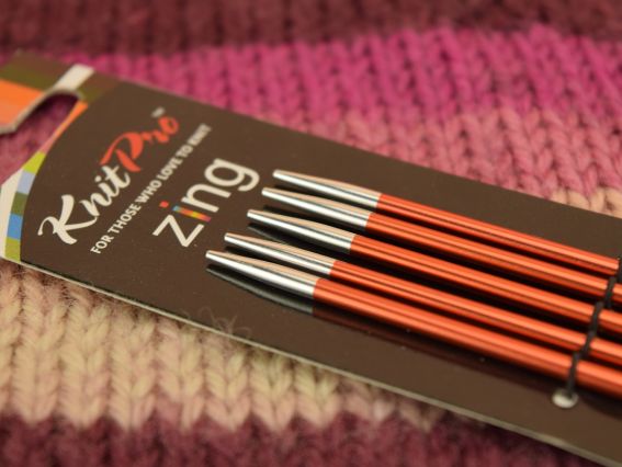 Короткие чулочные вязальные спицы Zing KnitPro 47004 длина 15 см, 5шт, №2,75 мм