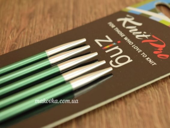 Короткие чулочные вязальные спицы Zing KnitPro 47005 длина 15 см, 5шт, №3 мм