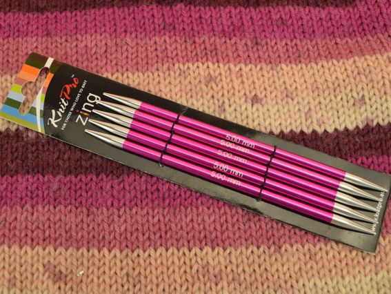 Спицы носочные Zing KnitPro 47011 длина 15 см, 5 шт, №5 мм