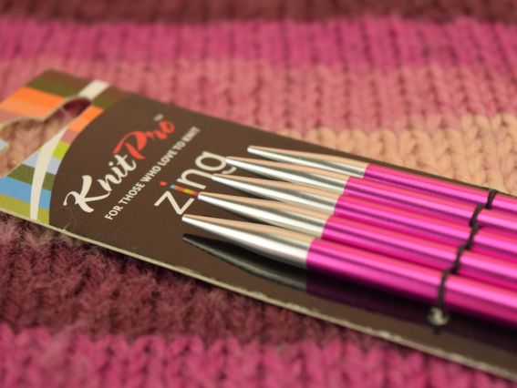 Короткие чулочные вязальные спицы Zing KnitPro 47011 длина 15 см, 5шт, №5 мм