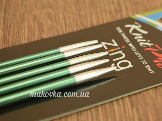 Панчішні в'язальні спиці Zing KnitPro 47035 довжина 20 см, 5шт, №3 мм