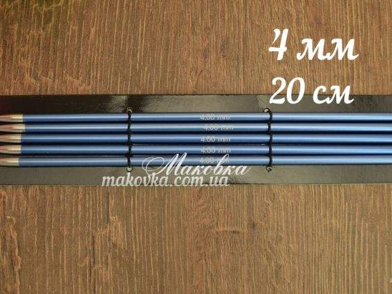 Спиці шкарпеткові Zing KnitPro 47039 довжина 20 см, 5 шт, №4 мм