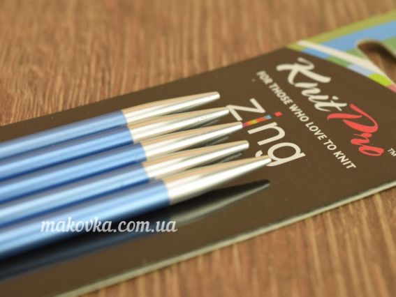 Чулочные вязальные спицы Zing KnitPro 47039 длина 20 см, 5шт, №4 мм
