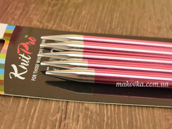 Чулочные вязальные спицы Zing KnitPro 47044 длина 20 см, 5шт, №6,5 мм