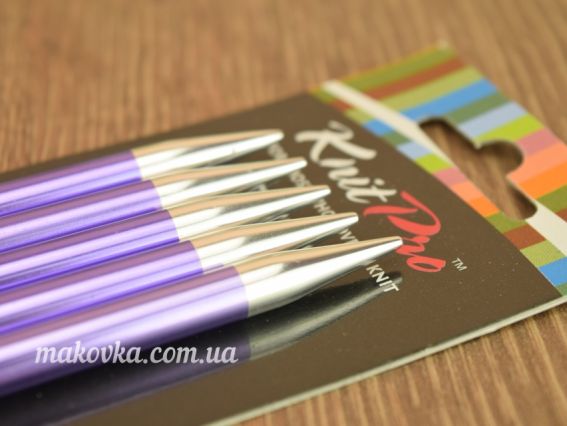 Чулочные вязальные спицы Zing KnitPro 47045 длина 20 см, 5шт, №7 мм