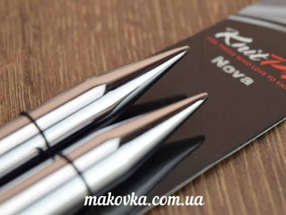 Спиці знімні металеві, що розкручуються №12 мм Nova Metal 10411 KnitPro без кабелю