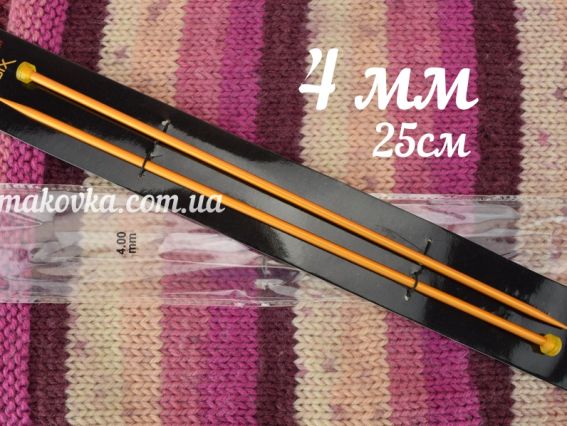 Спицы Прямые 45204 Basix Aluminum KnitPro, длина 25 см, №4 мм Спицы Прямые 45204 Basix Aluminum KnitPro, длина 25 см, №4 мм